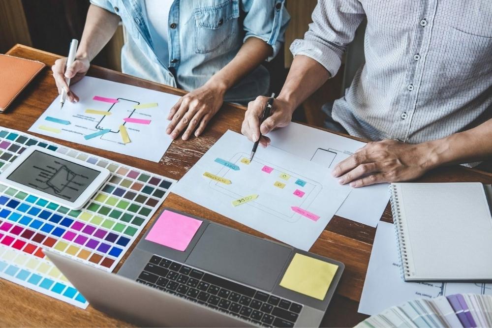 Web designers at work